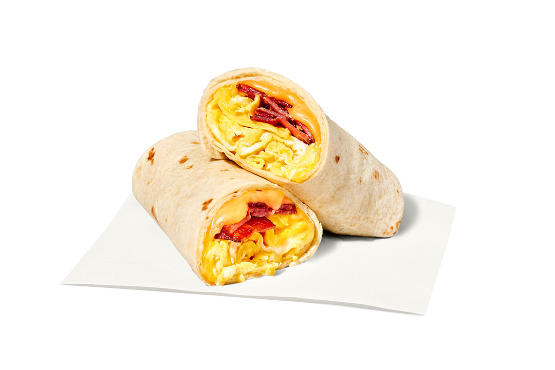 omelet wrap with bacon