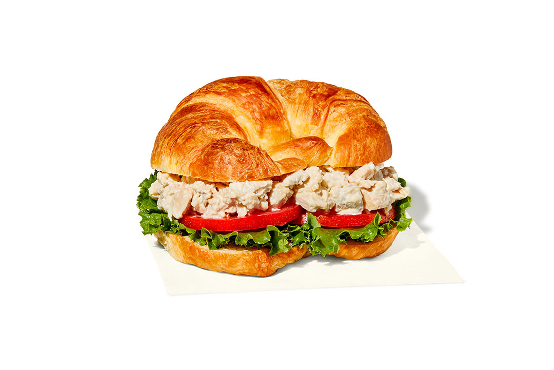 chicken salad croissant sandwich