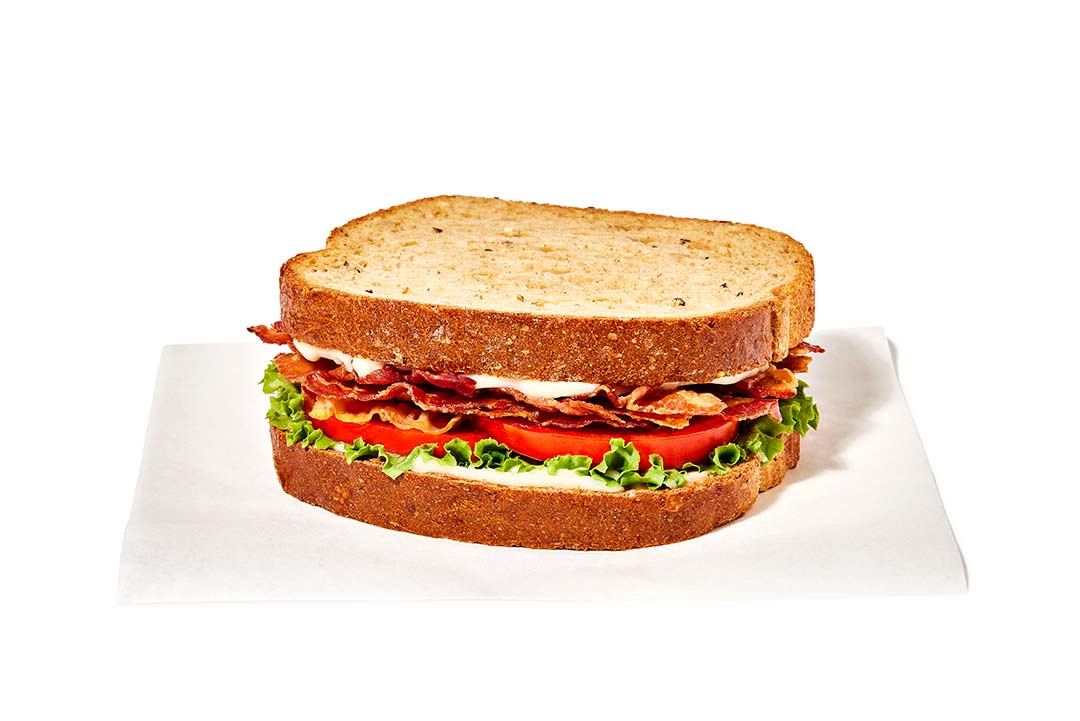 bacon, lettuce, and tomato sandwich