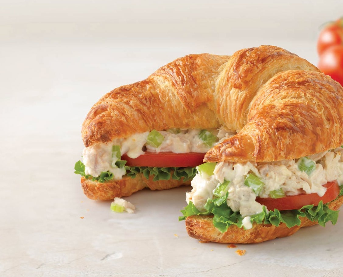 Manhattan Bagel chicken salad croissant sandwich