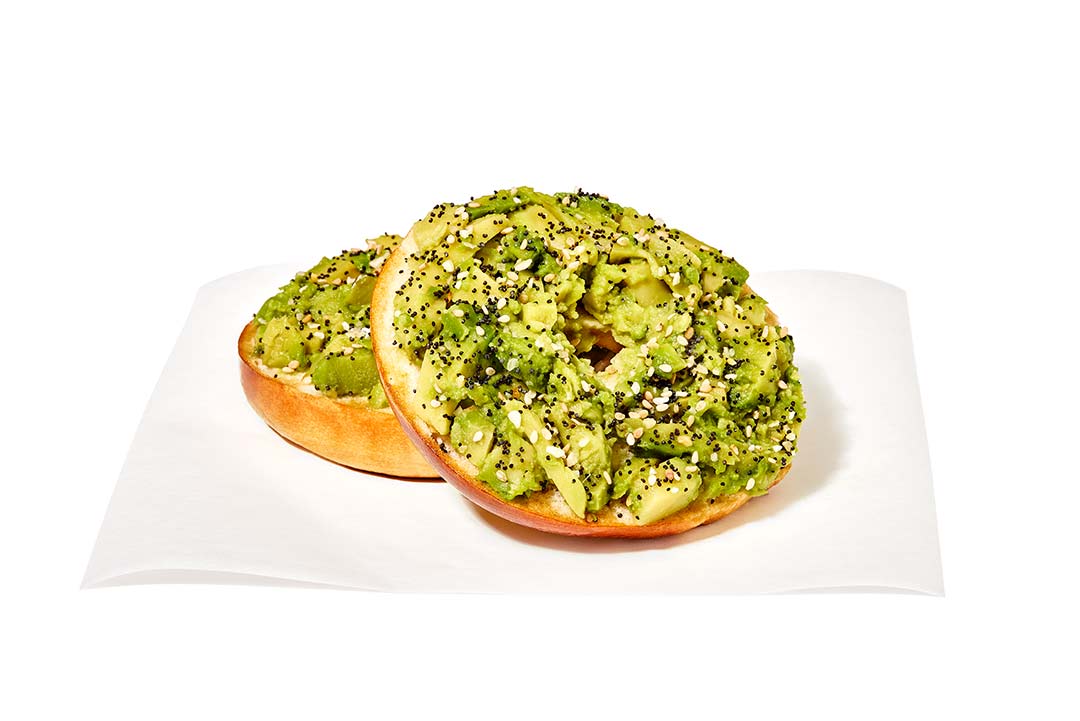 avocado toast on a bagel